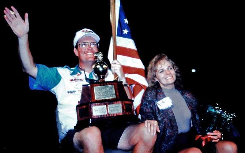 <b>1995</b><br>Mark Davis won the 1995 AOY and followed it up with a Bassmaster Classic victory. 