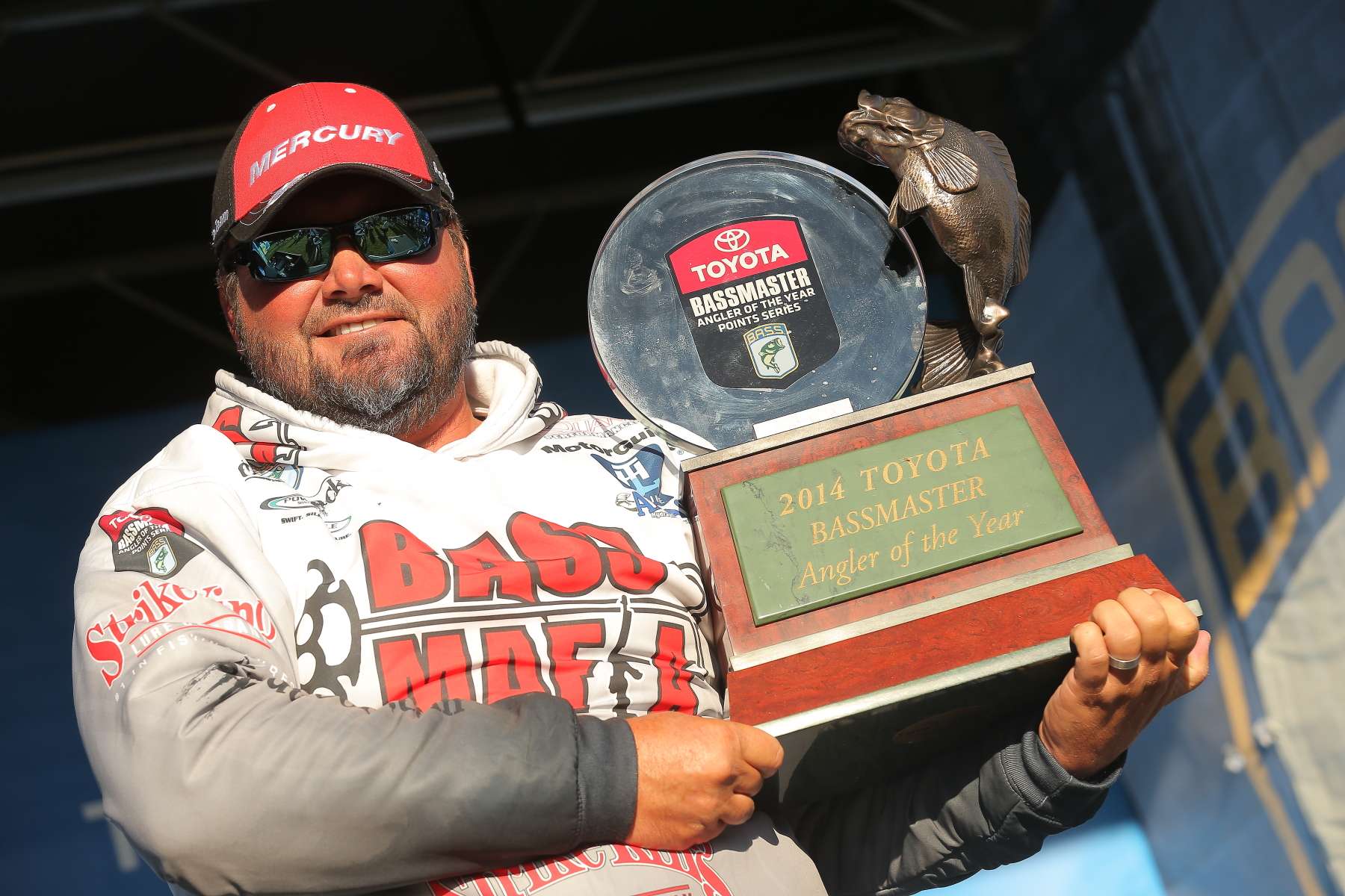 <b>2014</b><br>With a lead going into the Bassmaster Angler of the Year Championship at Bays de Noc, Hackney was able to hold off challenger Todd Faircloth for the title. 