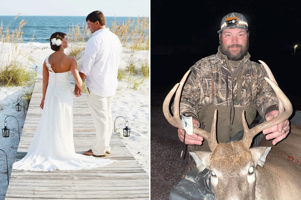 Clent Davis, recovering from shoulder surgery that cut his 2021 season, celebrated an anniversary. âHappy nine years to my amazing wife! I canât thank you enough every day for putting up with me.â Sounds like the rehabilitation was tough. All healed up, Davis was tickled to death to finally get this buck in Illinois, and that came before daughter Kayt, serving as noisy spotter, picked out a doe he shot for dinner in Alabama. 