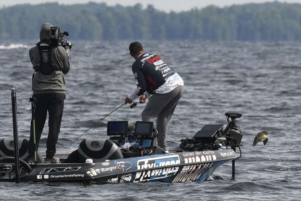 <b>Lake Champlain</b><br>
It was a 3 1/2-pound clutch smallmouth catch that happened just 15 minutes before the Championship Sunday weigh-in that sealed the win for Bryan Schmitt, whose winning weight was 78-5 at Lake Champlain. The catch mattered because it gave the Maryland pro an 8-ounce winning margin ahead of Keith Combs. 
