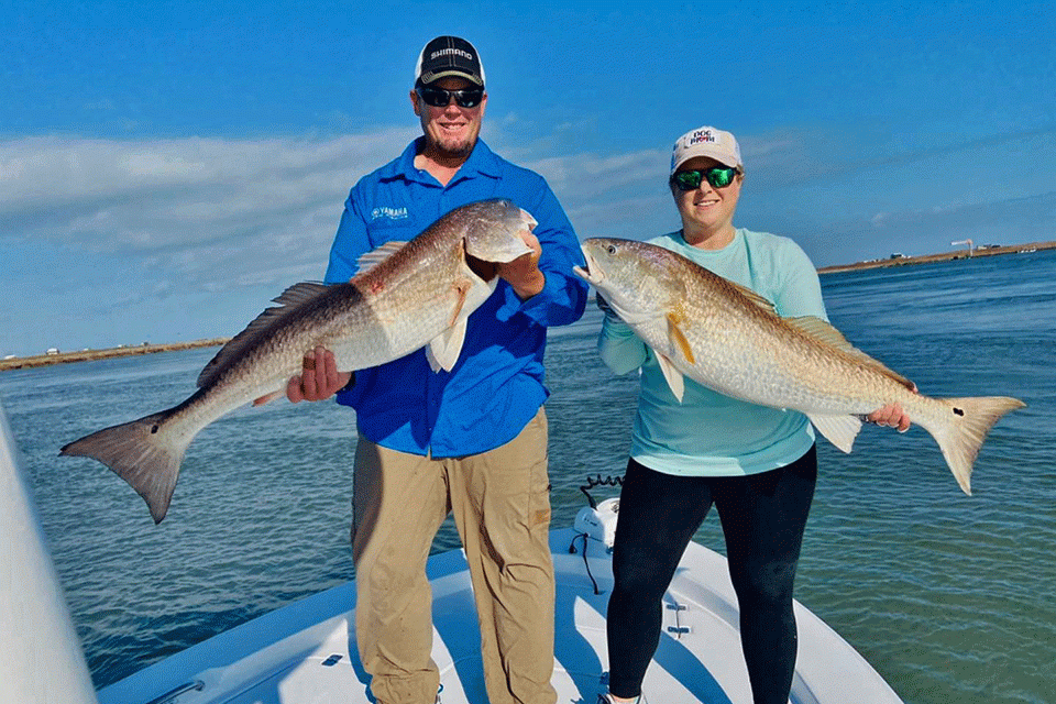 Keith Combs and wife, Jennifer, got a little taste of salt too. They hooked into some bull redfish with friend Derek Kurkyndallâs Patriot Guide Service out of Port OâConnor, Texas. âI highly recommend you look him up if youâre looking for some great saltwater action!â
