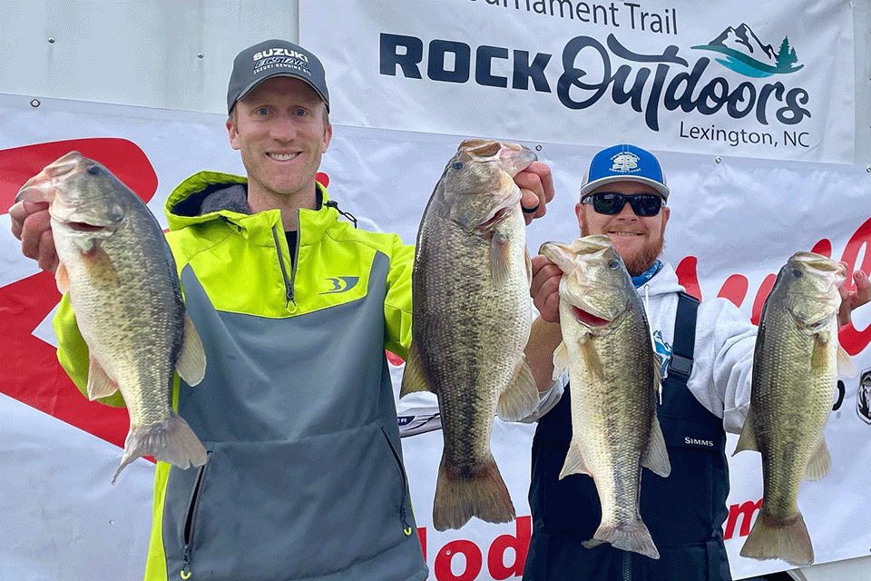 Brandon Card rocked to a fourth with Austin Wike in the final event of the 2021 Rock Outdoors Team Tournament Trail. 