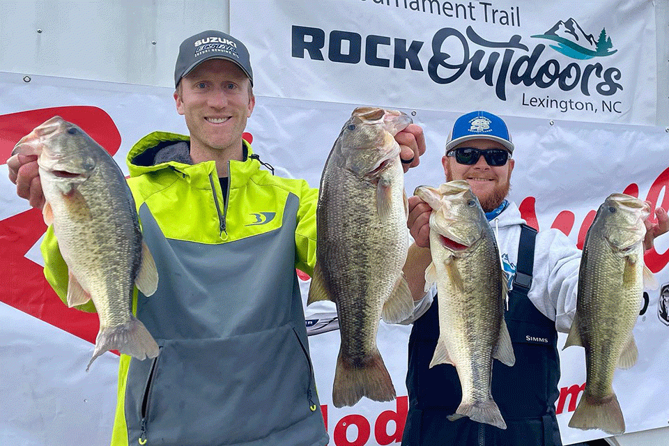 Brandon Card rocked to a fourth with Austin Wike in the final event of the 2021 Rock Outdoors Team Tournament Trail.