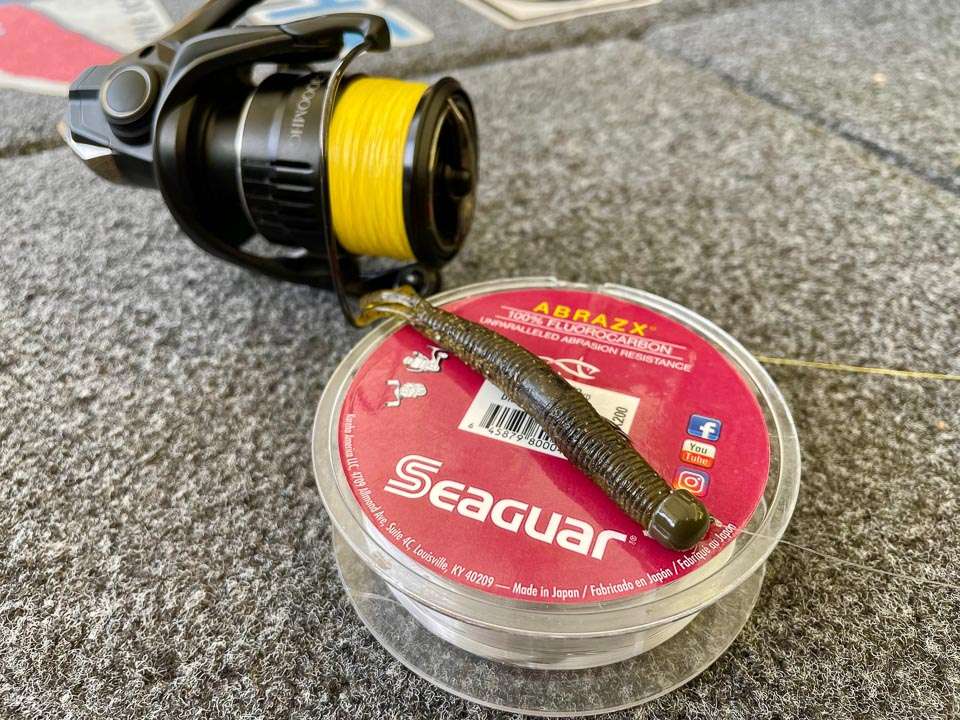 For the ultimate balance of stealth, strength and strike detection, Gustafson presents his Hula StickZ on high-visibility PowerPro braided line with a Seaguar AbrasX fluorocarbon leader.