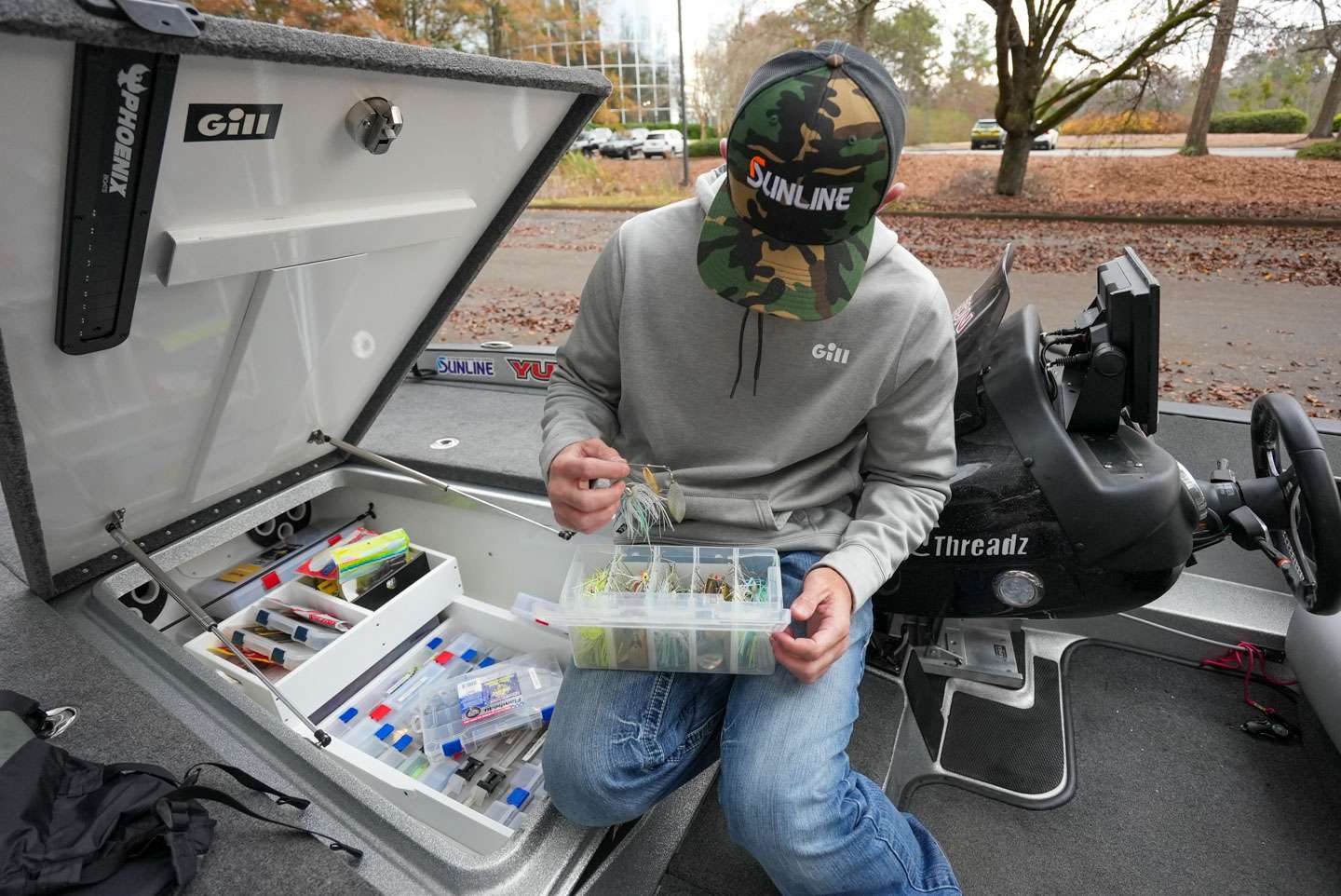 Another must for any Oklahoma angler is a box of spinnerbaits. Although Palmer owns a ton of different spinnerbaits, he tries to keep it pretty simple with what he keeps in the boat.