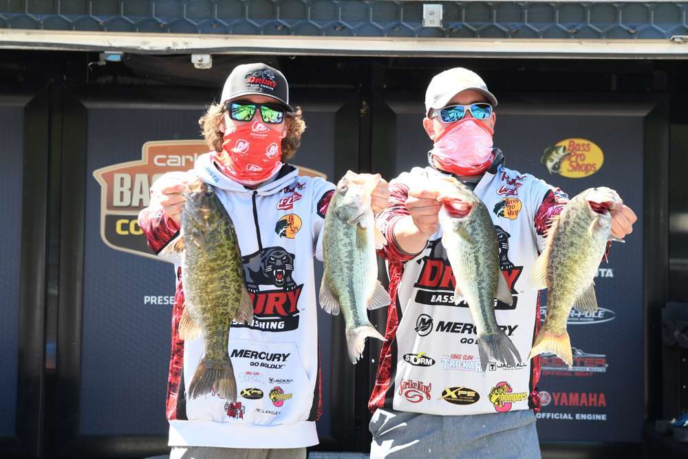 <b>Beau Browning - Jake Peck, Drury University</b><br> Beau Browning (left) of Drury University found success in 2021 fishing with Hunter Baird as a freshman. After a 14th-place finish at Lake Cumberland and a solid showing at the National Championship, Browning will take the leap and fish all four regular season events in 2022 with freshman Jake Peck (not pictured). Worth noting – Hunter Baird is paired up with Cole Breeden for the first event of the season, and that could also be a deadly duo. 
