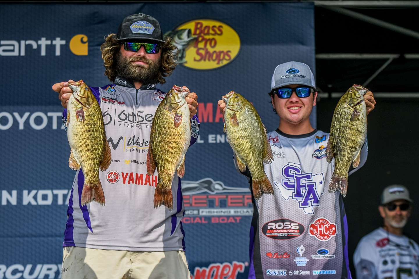 <b>Jack York - Jacob Miller, Stephen F. Austin State University</b><br> By the looks of it, Jack York and Jacob Miller of Stephen F. Austin University are capable of falling in line with a long list of East Texas hammers. In 2021, York and Miller had a seventh-place finish at Lake Harwell, an 11th-place finish on Smith Lake and a 25th-place finish at the National Championship on the St. Lawrence River. 