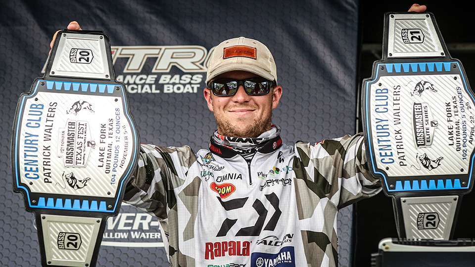 <figcaption>Patrick Walters earned Century Belts the past two years on Lake Fork, winning the first in 2020.</figcaption>