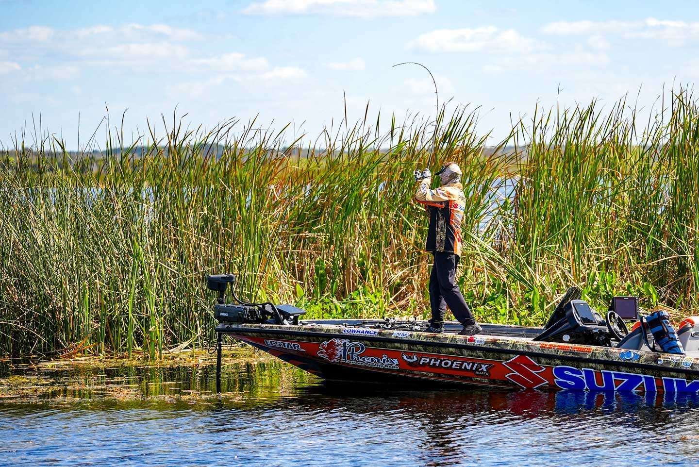Some top anglers went sight fishing for bedding bass, including Drew Benton, Scott Martin and Clifford Pirch. 
