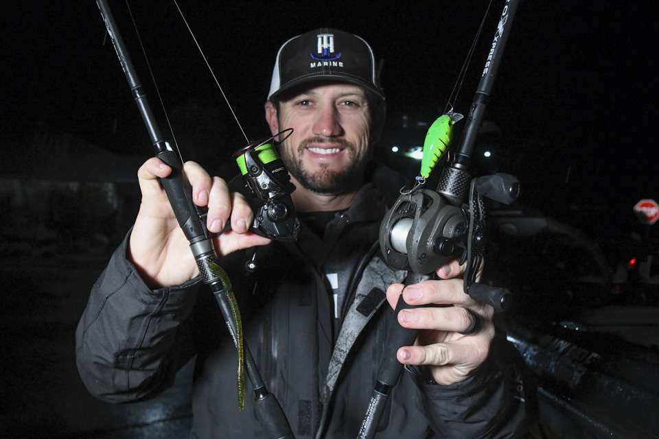 <b>Stetson Blaylock (8th; 58-4) </b><br> Stetson Blaylock alternated between two baits to cover the varying depths of the prespawn bass.  