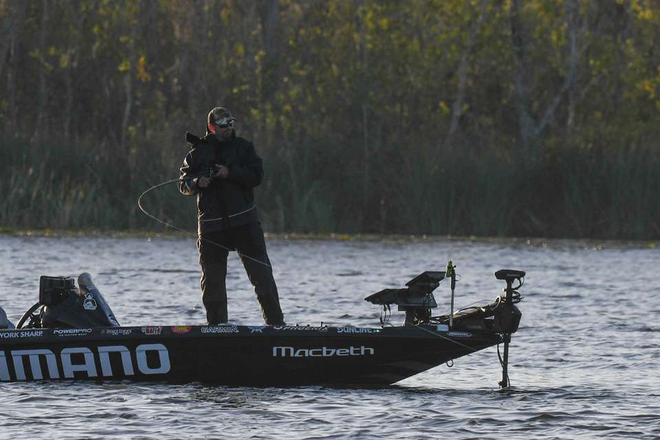The lure change resulted in a quick bit, a keeper bass that was soon swimming in Mullins’ livewell.