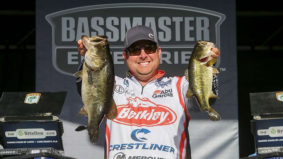 Big bass hunter John Cox, who once again proved his sight-fishing prowess with a fourth-place finish the week before at the St. Johns River, landed a 7-11 in his Day 1 bag of 18-7. Bigger things were to come for the Floridian.