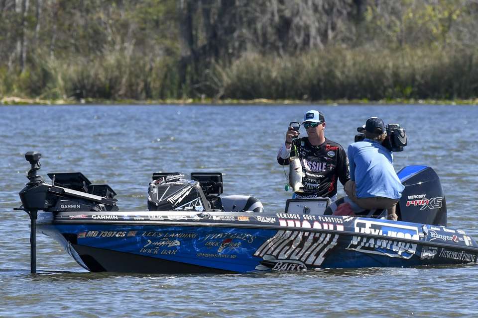 The bass allowed Schmitt to add a few critical ounces to the five-fish limit swimming in his livewell.