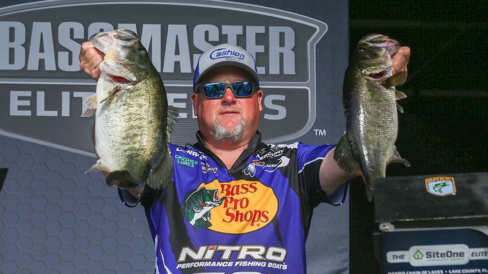 Jamie Hartman had one of 11 limits topping 20 pounds on Day 1. His 8-10 helped him get to 21-4, but 14-pound bags the next two rounds had him finish 15th, although he did earn Thursday’s Phoenix Boats Big Bass bonus of $1,000.