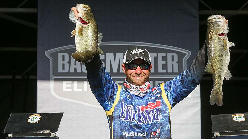 Coming off a St. Croix Opens victory a bit south on the Kissimmee Chain, Brandon Lester had a 6-12 and several other above-average bass in his limit of 23-0 that led the event. Day 2 was much slower with 11-1, and he fell to 15th.