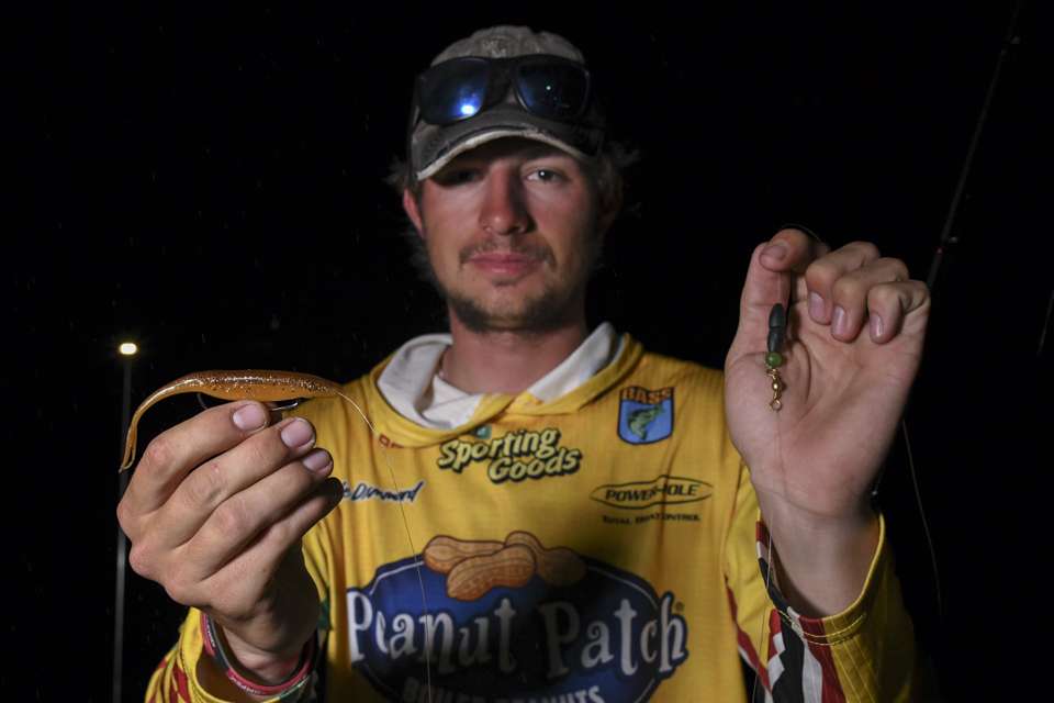 Drummond also used a Carolina-rigged Zoom Super Fluke (pumpkin spice) with 15-pound leader on 20-pound Seaguar fluorocarbon line.