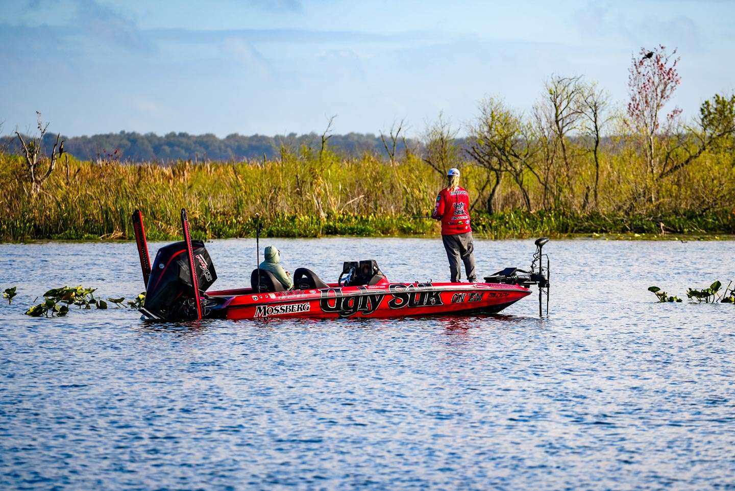 The first angler we covered was Matt Robertson, who started right around the corner from the mouth of the canal. 