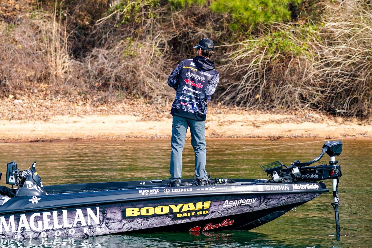 A couple of docks later, Blaylock hooks up with a giant. The kind of fish that can change the course of the entire Bassmaster Classic. 