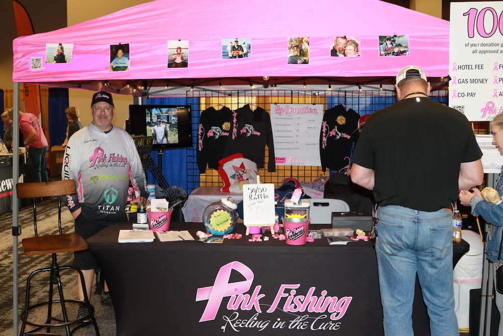 Pink Fishing supporting breast cancer research.
