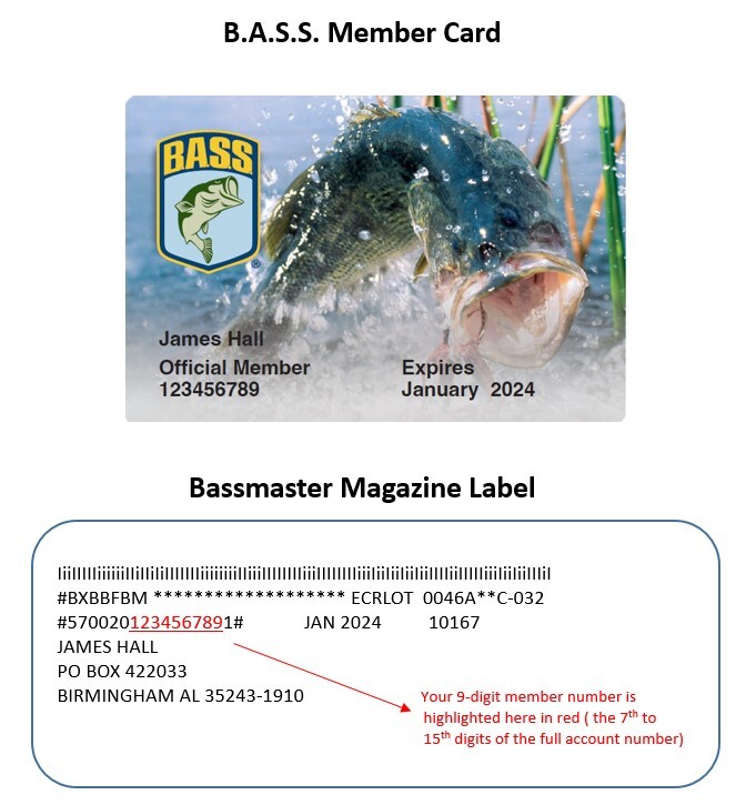 Member number info