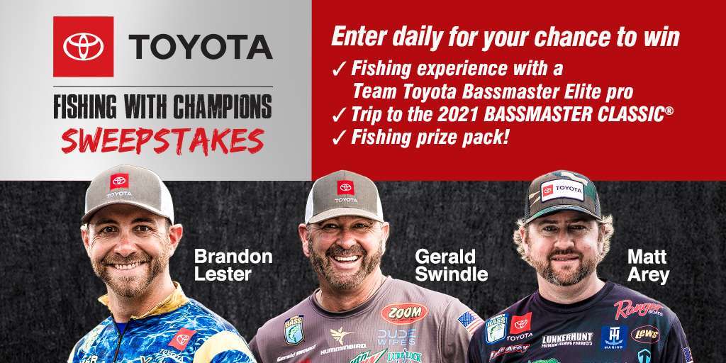 Enter the Toyota Fishing with Champions sweepstakes - Bassmaster