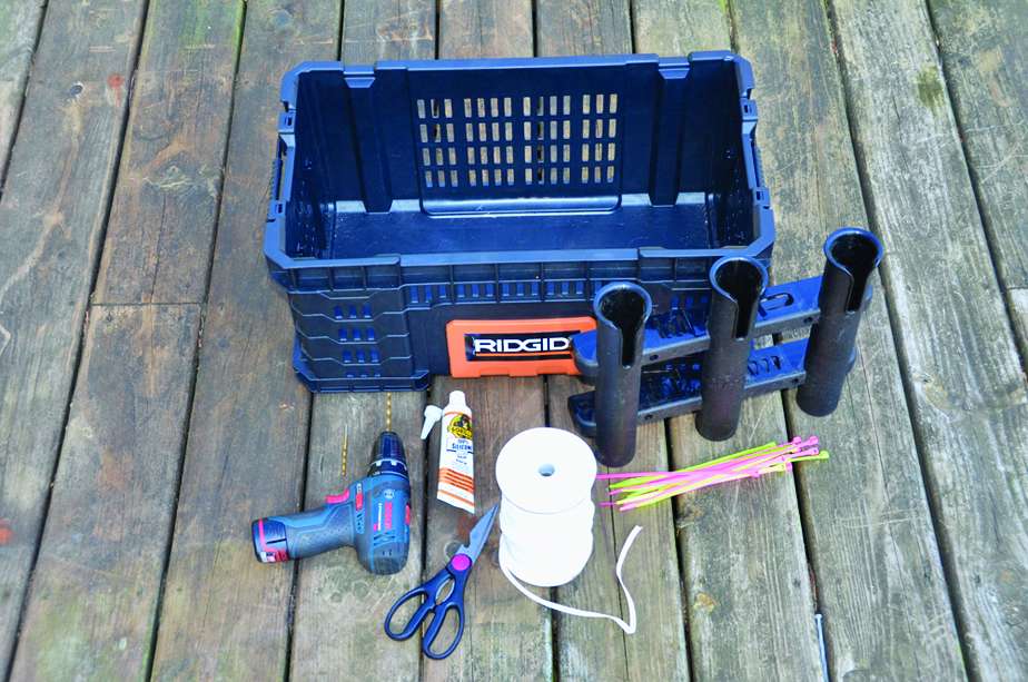 Make a kayak crate for fishing Bassmaster