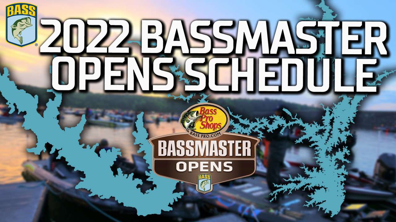 Bassmaster Opens schedule for 2022 announced Bassmaster