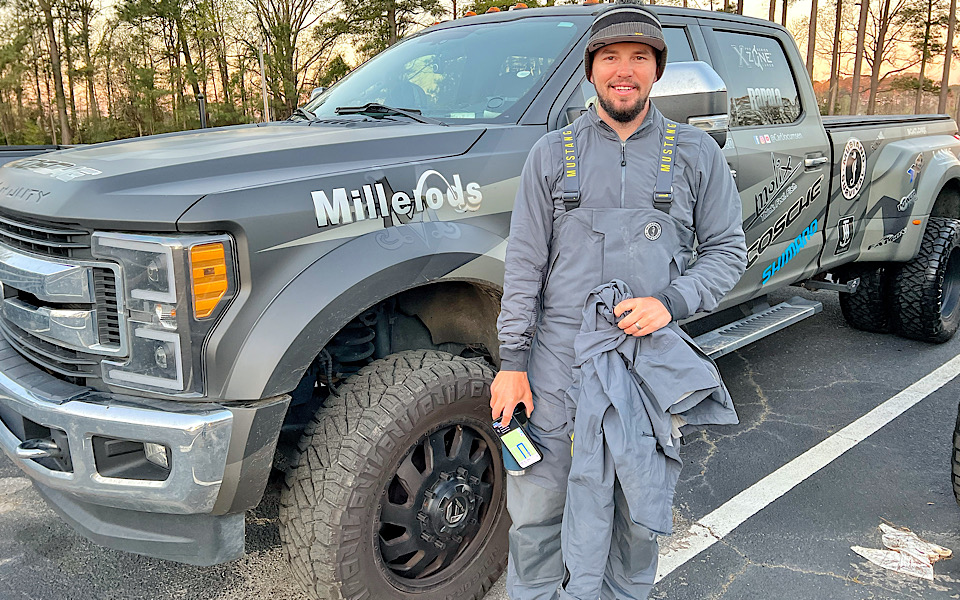 Jocumsen stands next to his truck