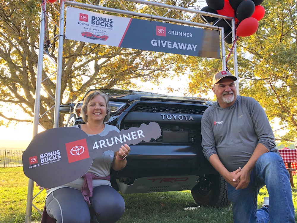 The Whitmires win a 4Runner Bassmaster
