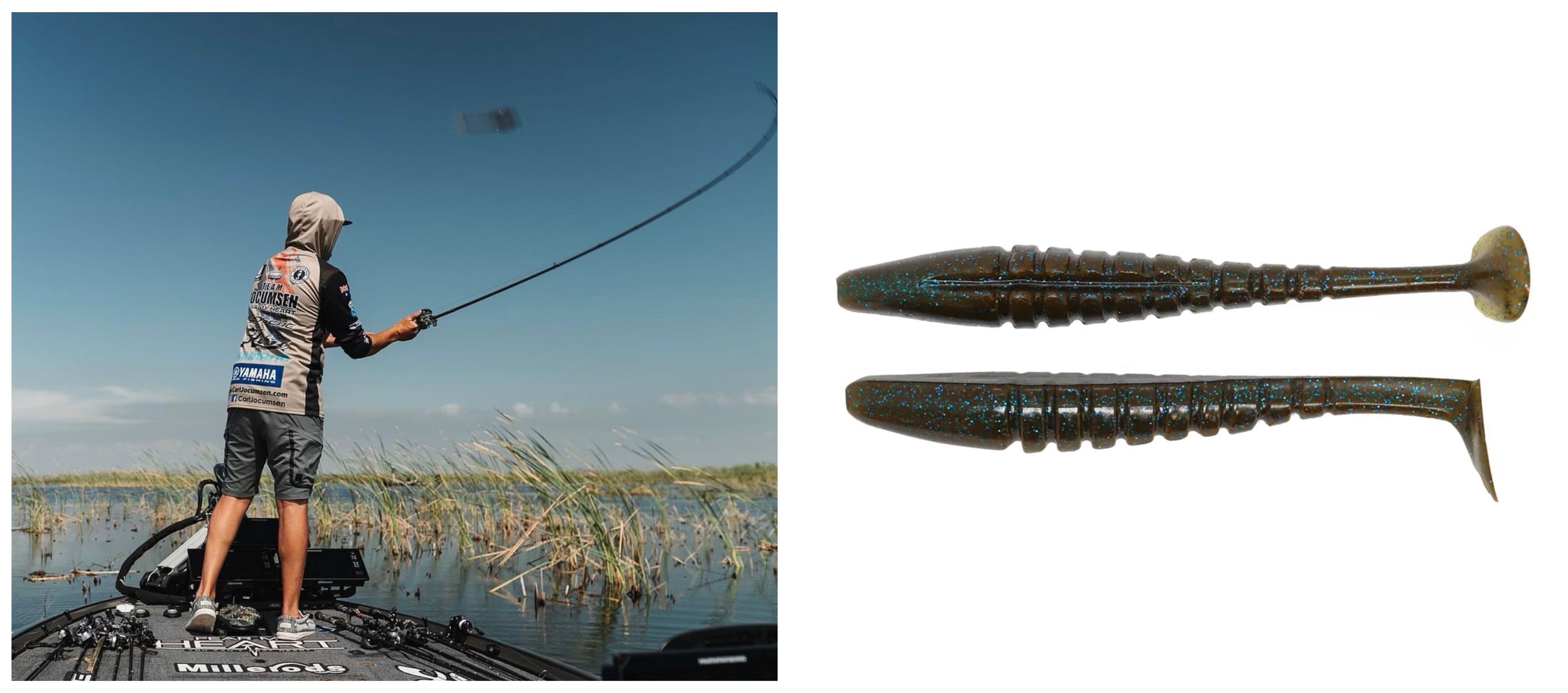 Jocumsen nursing his swimbait Bassmaster