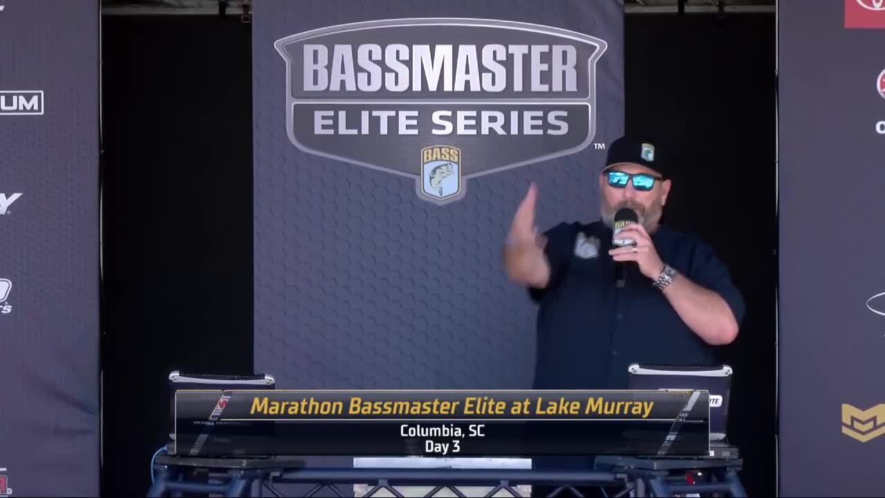 Weigh-in: Day 3 of Bassmaster Elite at Lake Murray - Bassmaster