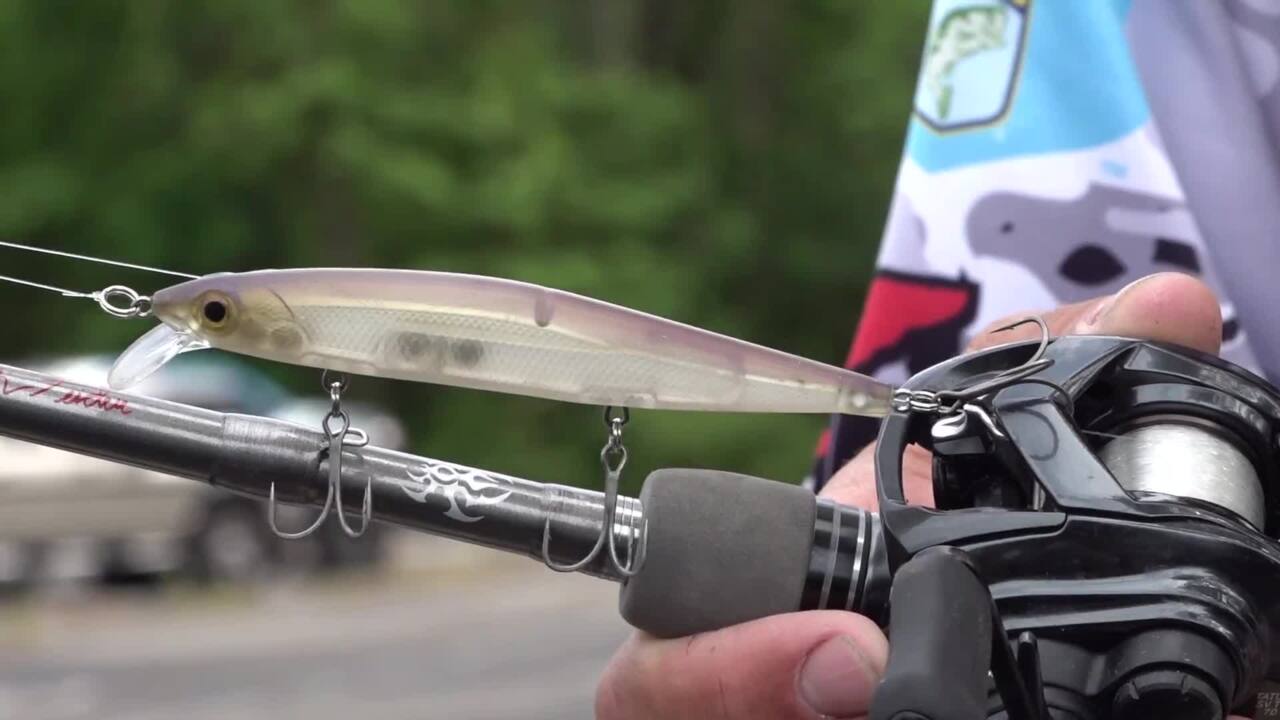 Seth Feider's new Daiwa jerkbait rod Bassmaster