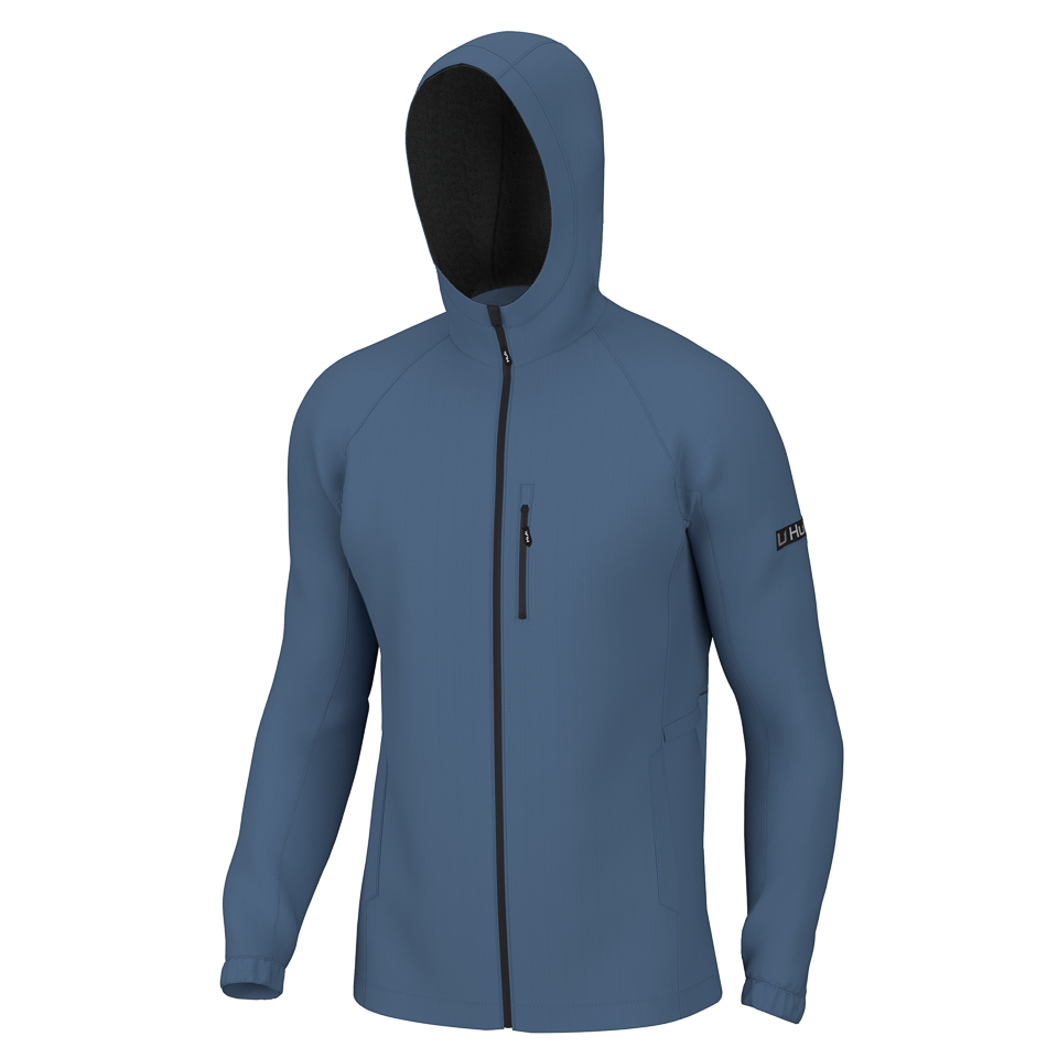 Veste Huk Rover Harbor Mist - Homme Taille L - Gris - Imperméable Avec Capuche