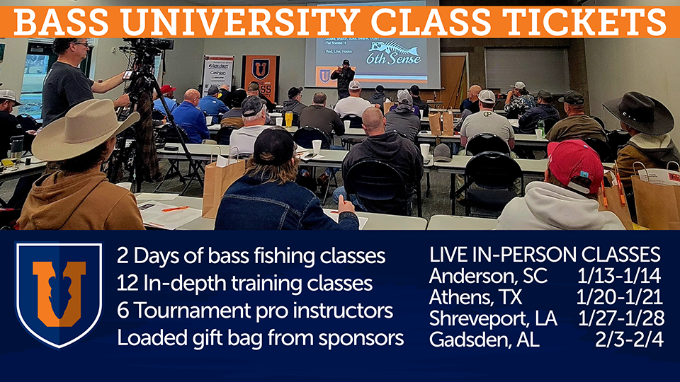 Reel in the excitement: Bass University unveils dynamic new classes for  2024 - Bassmaster