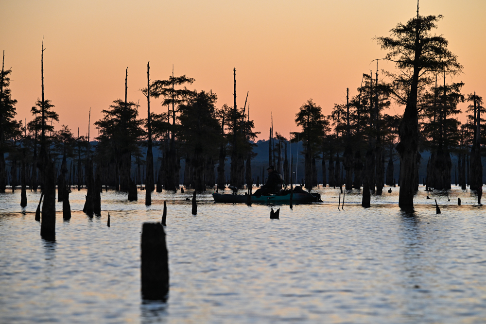 Kayak Day 2 at Caddo Lake Bassmaster